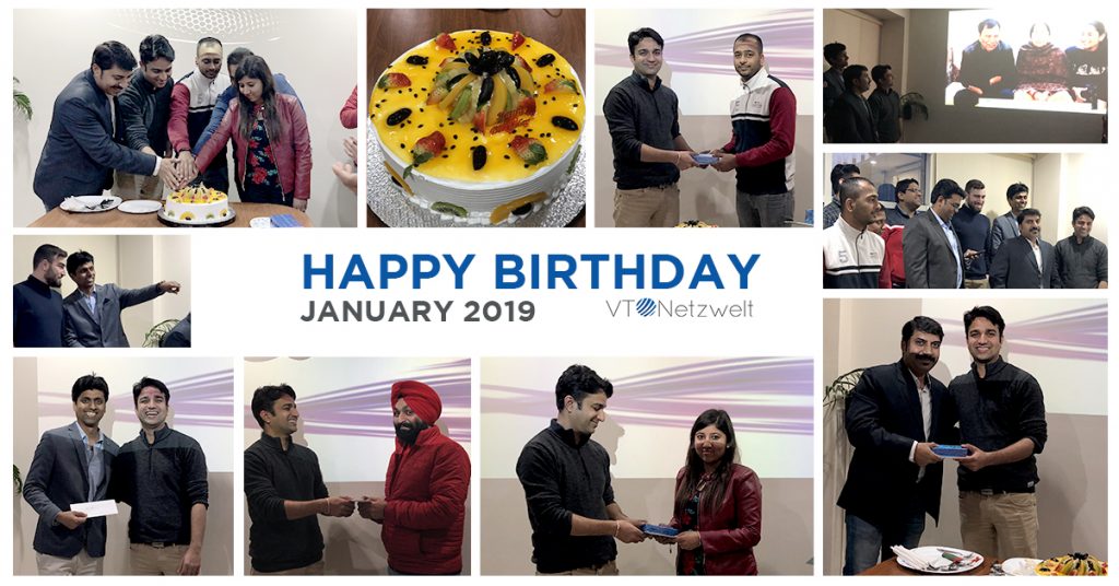 Team Birthday's celebrations January 2019