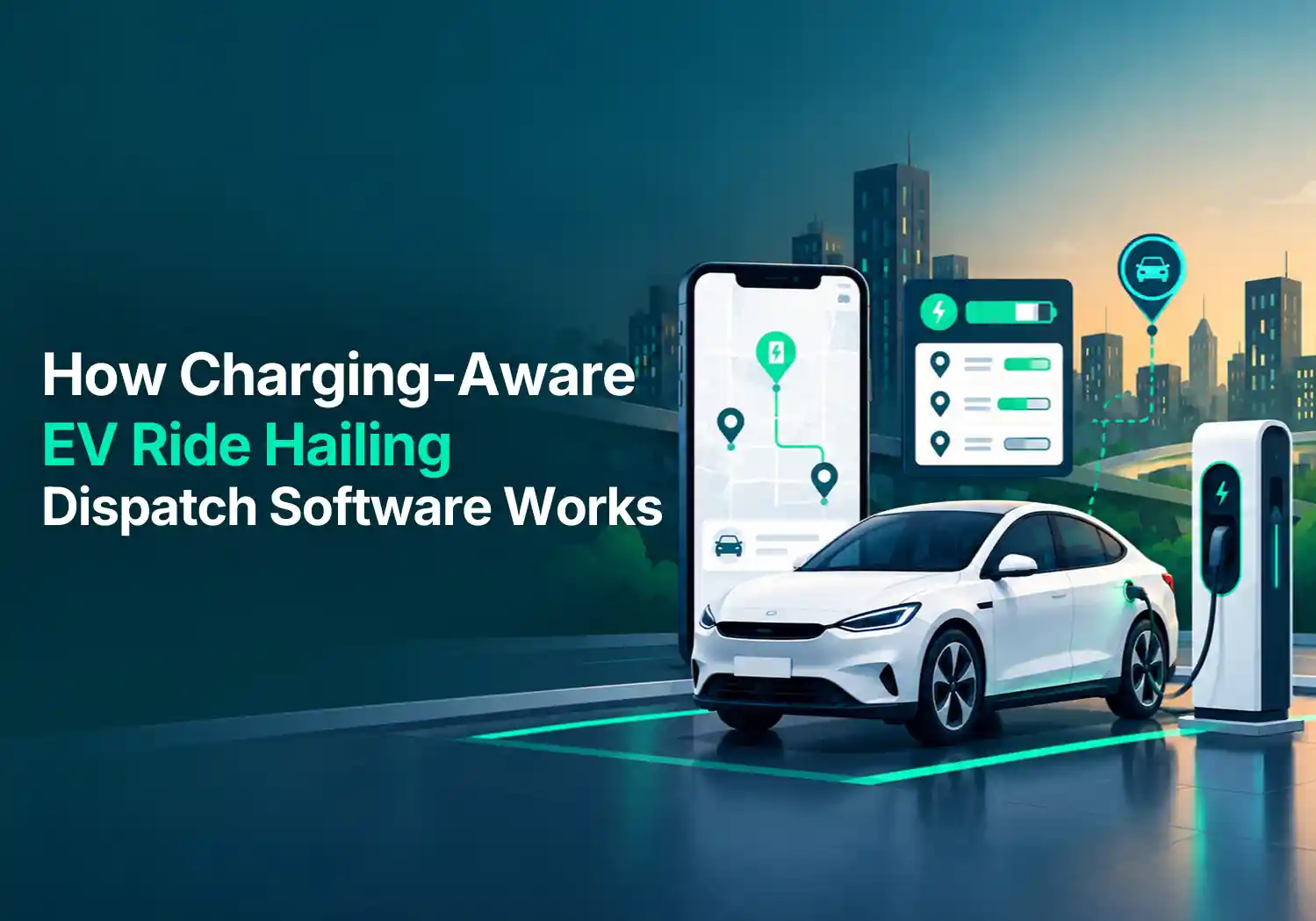 How Charging-Aware EV Ride Hailing Dispatch Software Works in 2026