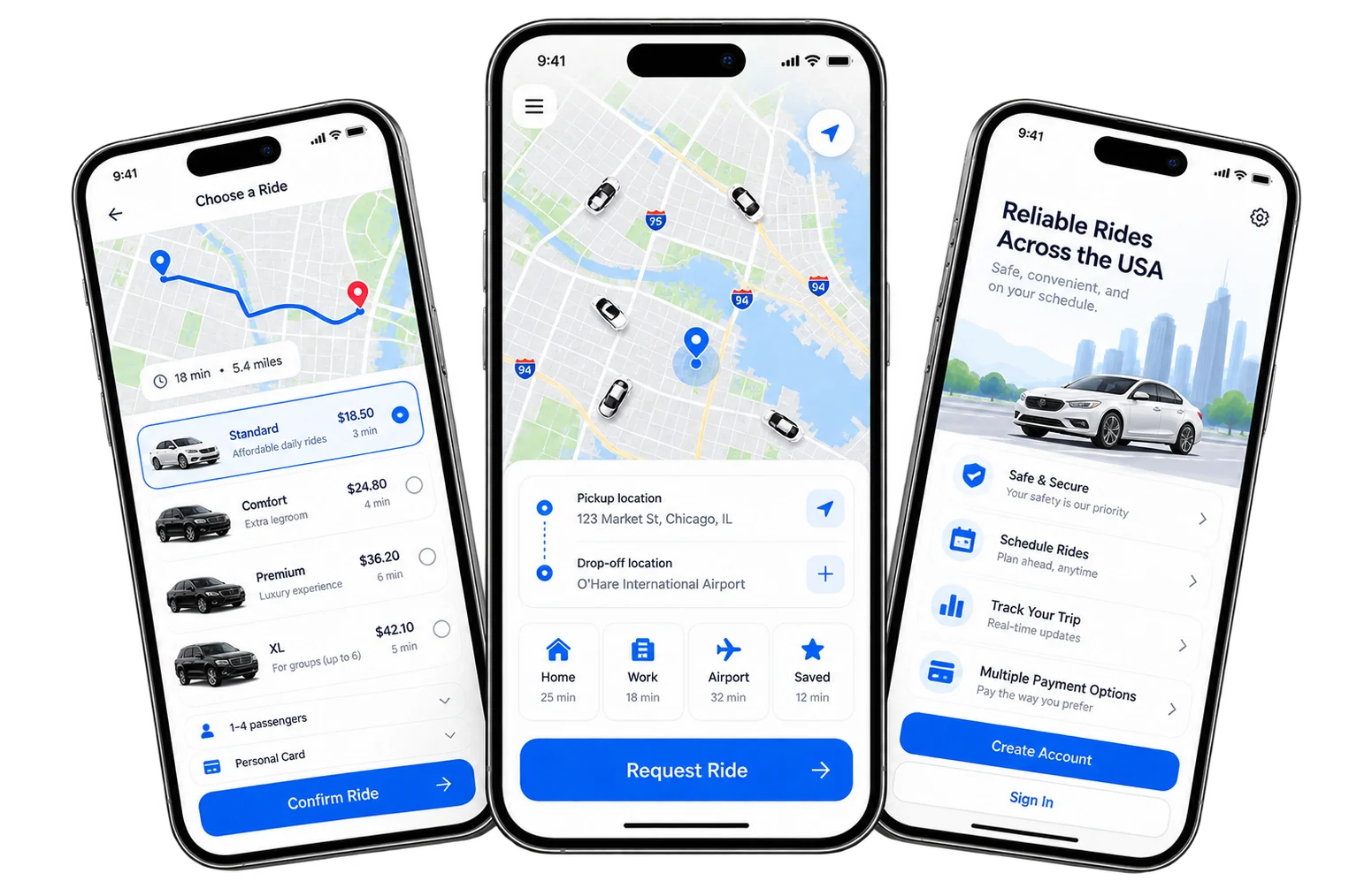 Ride-Hailing Platform Development Built for US Markets